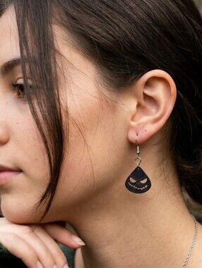 Custom 3D Jack Skellington Earrings Unique Design